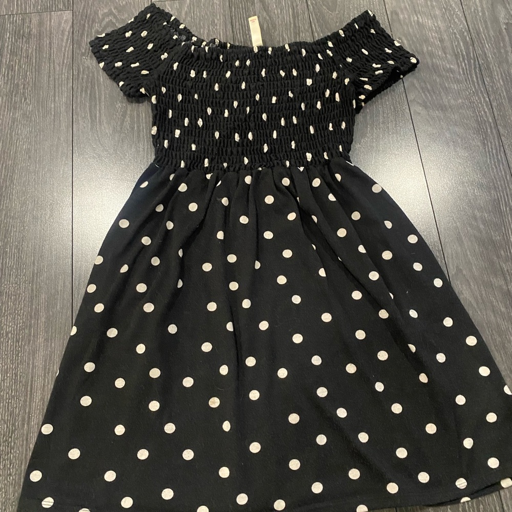 Xhilaration black and white polka dot dress~